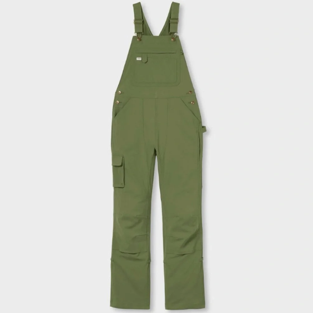 NWT Duluth 2X x31L Heirloom Gardening Lined Bib Overalls Bronze Green Farm Bibs - Picture 6 of 7